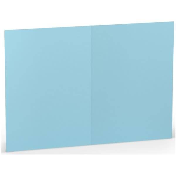 Doppelkarte A6 hoch VE=5 Stück Aqua