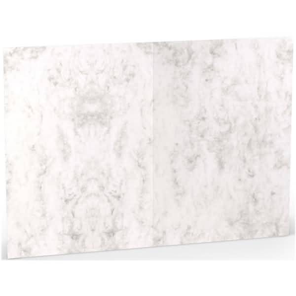 Doppelkarte A5 hoch VE=5 Stück Grau Marmora