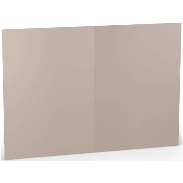 Doppelkarte A5 hoch VE=5 Stück Taupe