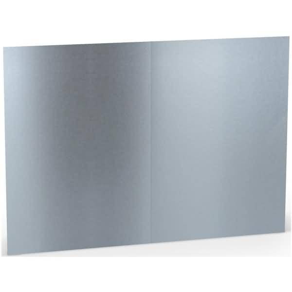 Doppelkarte A5 hoch VE=5 Stück Silber