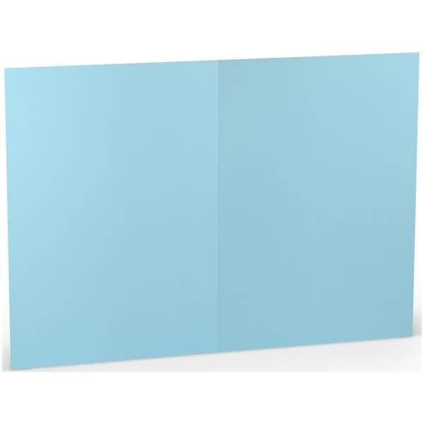 Doppelkarte A5 hoch Aqua