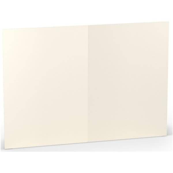 Doppelkarte B6 hoch VE=5 Stück Ivory
