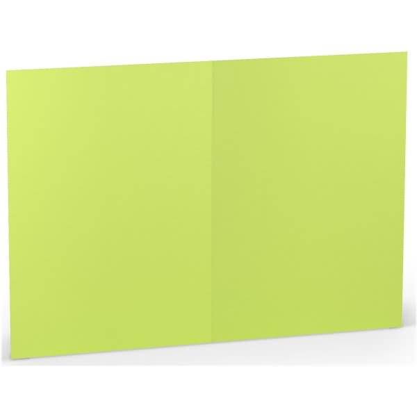 Doppelkarte B6 hoch VE=5 Stück Maigrün