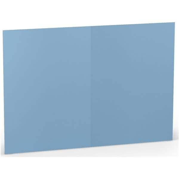 Doppelkarte B6 hoch VE=5 Stück Dunkelblau