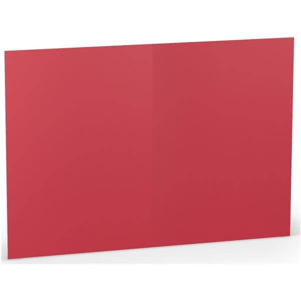 Doppelkarte B6 hoch VE=5 Stück Rot