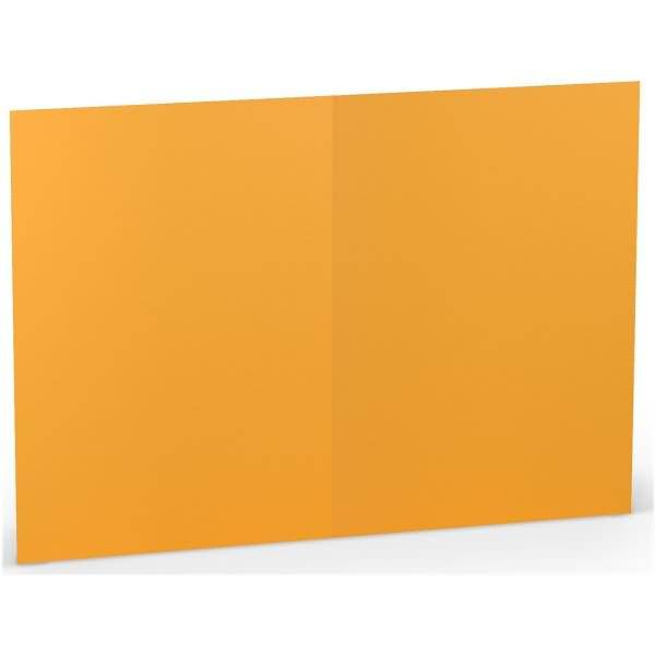 Doppelkarte B6 hoch VE=5 Stück Ocker