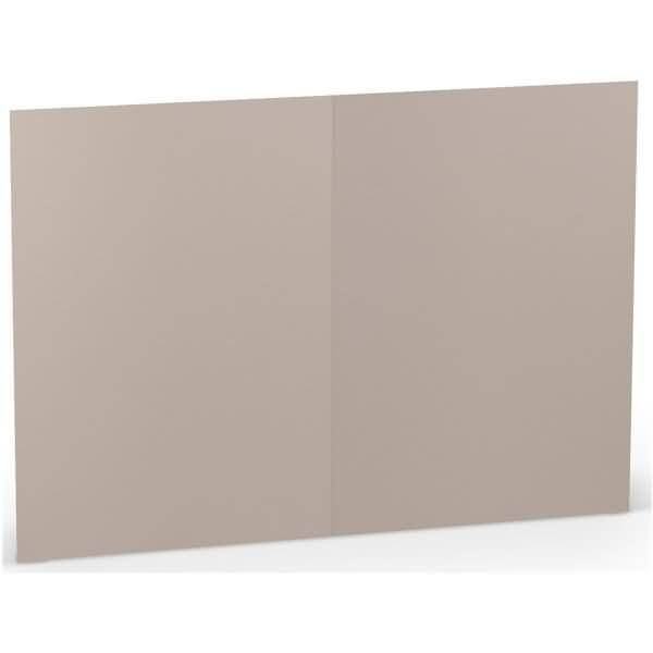 Doppelkarte B6 hoch VE=5 Stück Taupe