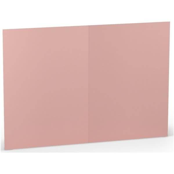 Doppelkarte B6 hoch VE=5 Stück Rose