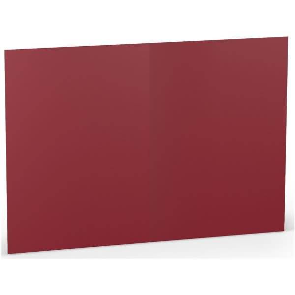 Doppelkarte B6 hoch VE=5 Stück Rosso