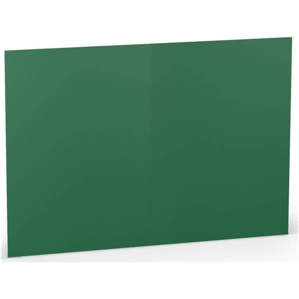 Doppelkarte B6 hoch VE=5 Stück Tannengrün