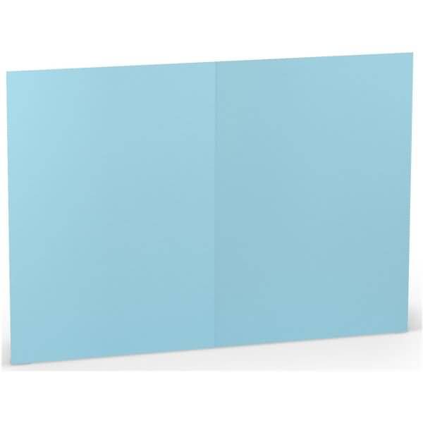 Doppelkarte B6 hoch VE=5 Stück Aqua