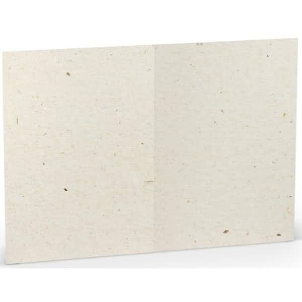 Doppelkarte B6 hoch VE=5 Stück Terra Vanilla