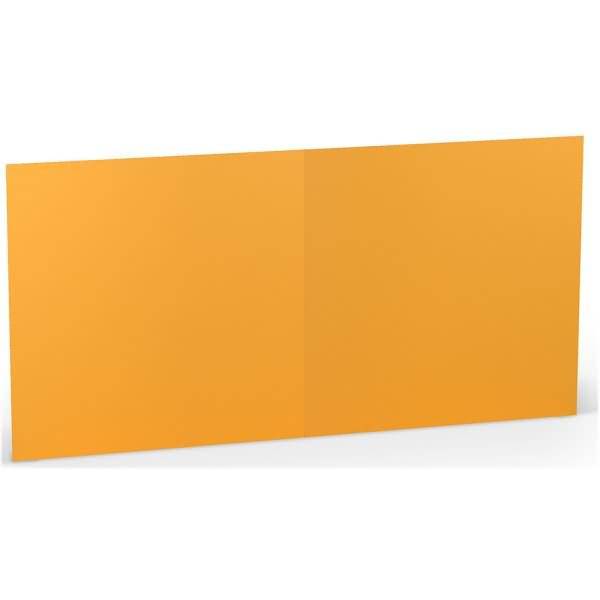 Doppelkarte 15,7x15,7cm VE=5 Stück Ocker