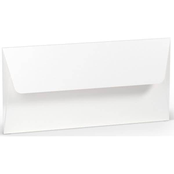 Briefumschlag DL Nassklebung Seidenfutter Weiß