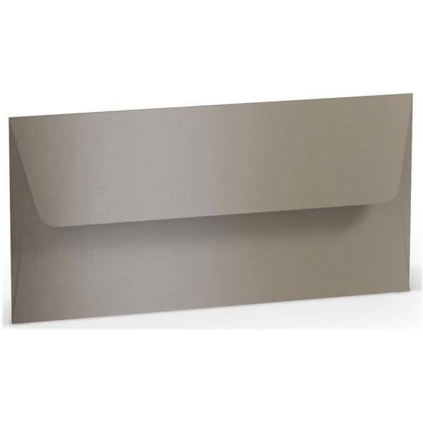 Briefumschlag DL Nassklebung taupe metallic