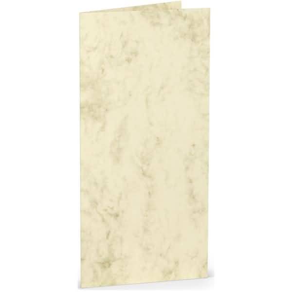 Doppelkarte DL hoch Chamois Marmora
