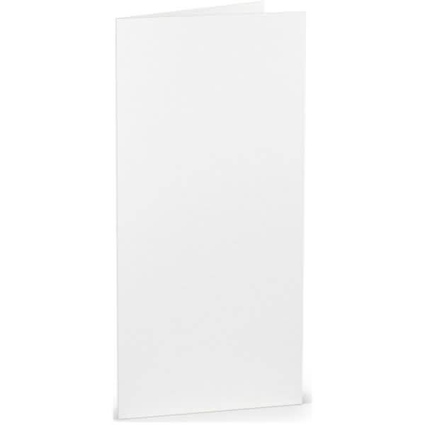 Doppelkarte DL hoch Weiß