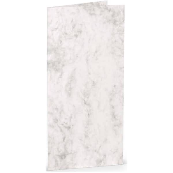 Doppelkarte DL hoch Grau Marmora