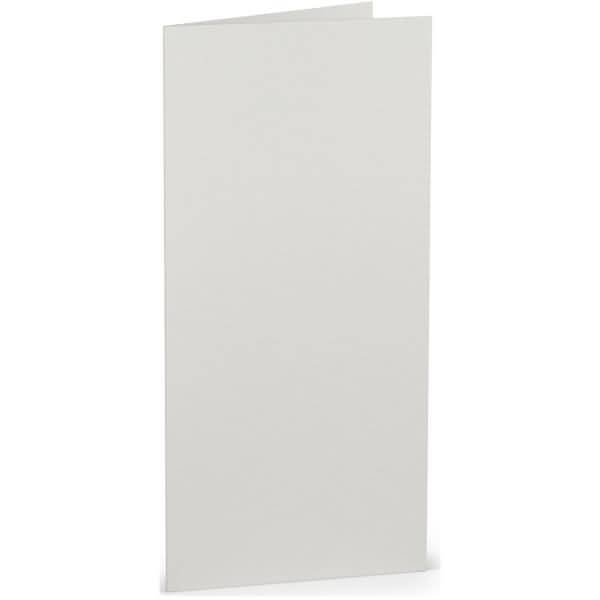 Doppelkarte DL hoch Eisgrau