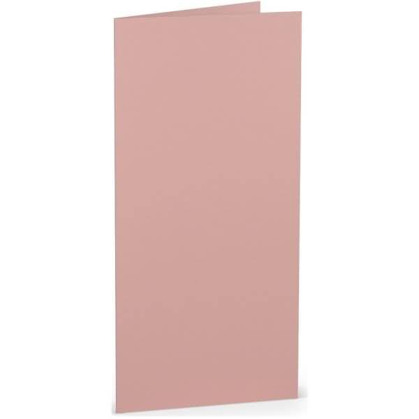 Doppelkarte DL hoch Rose