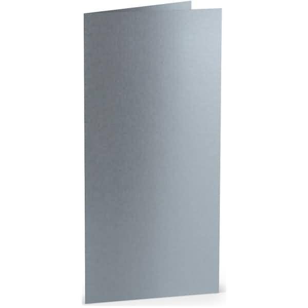 Doppelkarte DL hoch Silber