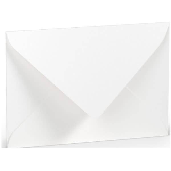 Briefumschlag C6 Nassklebung Seidenfutter Weiß