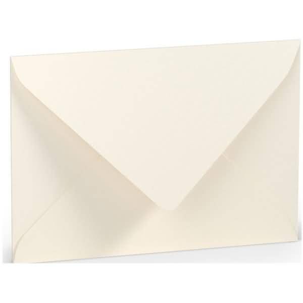 Briefumschlag C6 Nassklebung Seidenfutter Ivory