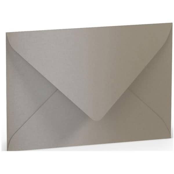 Briefumschlag C6 Nassklebung taupe metallic