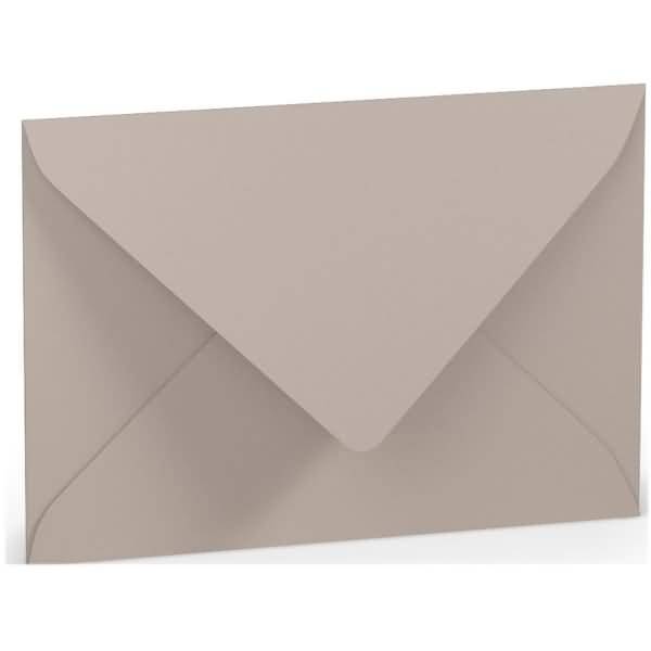 Briefumschlag C6 Nassklebung Seidenfutter Taupe