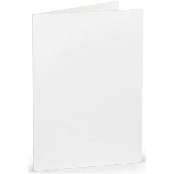 Doppelkarte A6 hoch Weiß