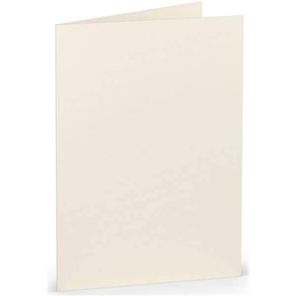 Doppelkarte A6 hoch Ivory