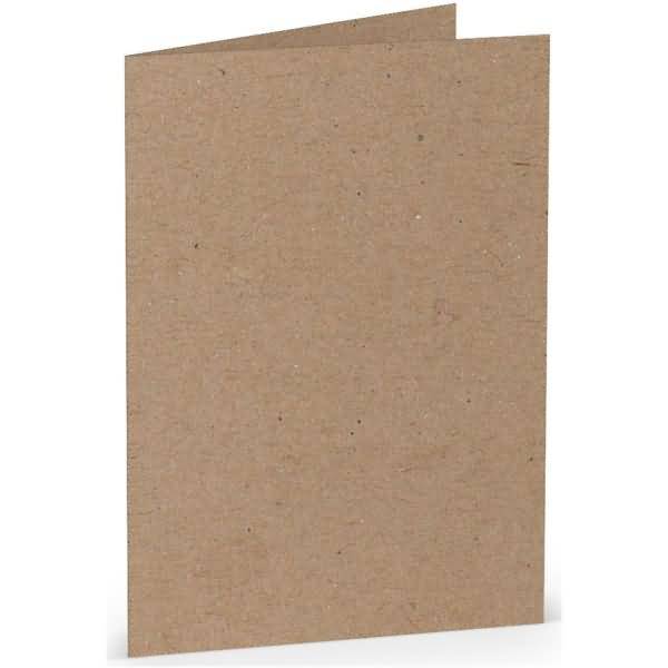 Doppelkarte A6 hoch Kraft