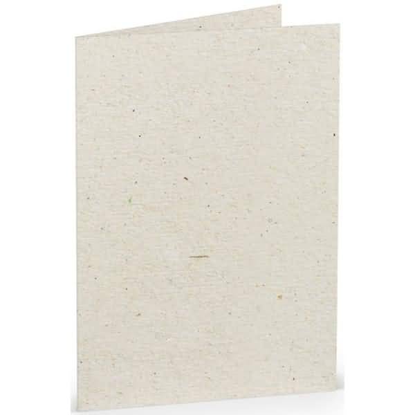 Doppelkarte A6 hoch Terra Vanilla