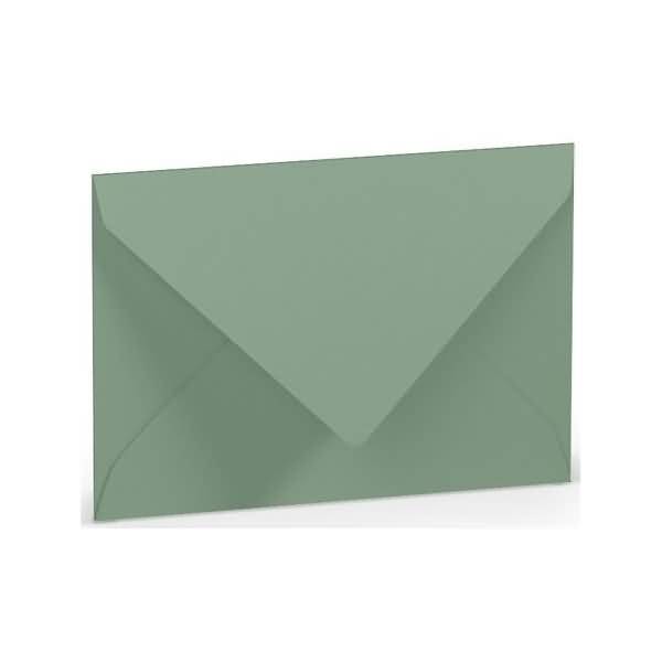 Briefumschlag C7 Nassklebung Seidenfutter Eucalyptus