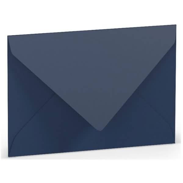 Briefumschlag C7 Nassklebung Seidenfutter Jeans