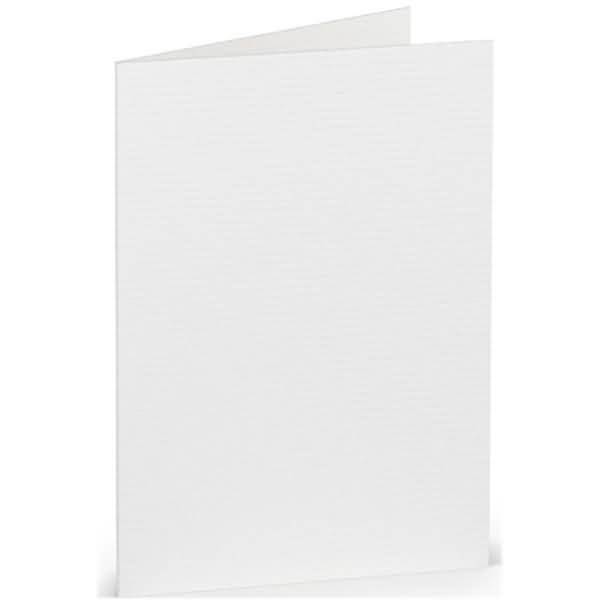 Doppelkarte A7 hoch Weiß