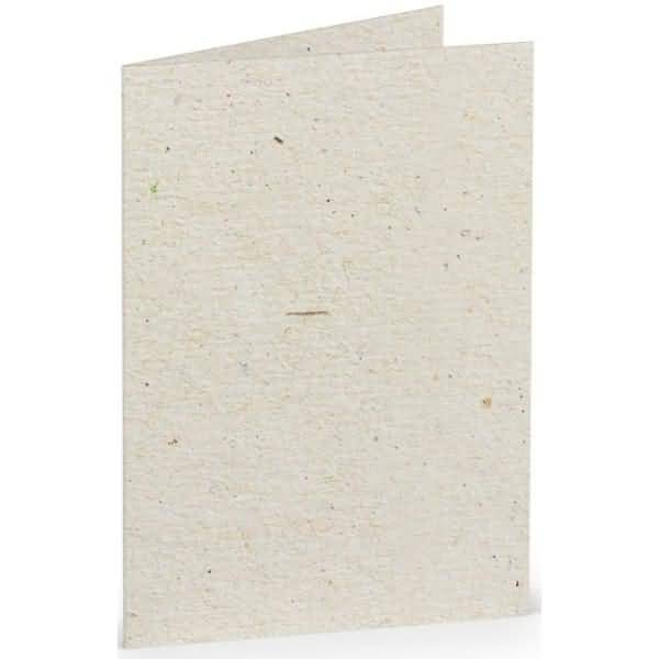 Doppelkarte A7 hoch Terra Vanilla