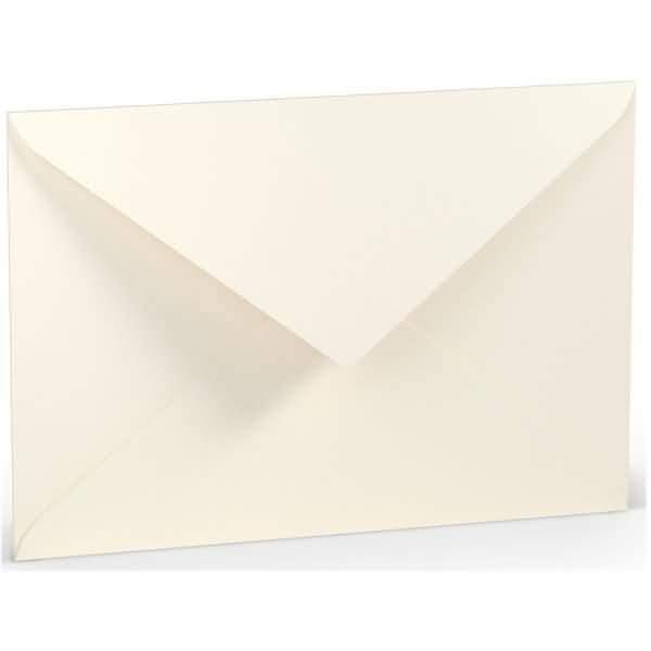 Briefumschlag C5 Nassklebung Seidenfutter Ivory