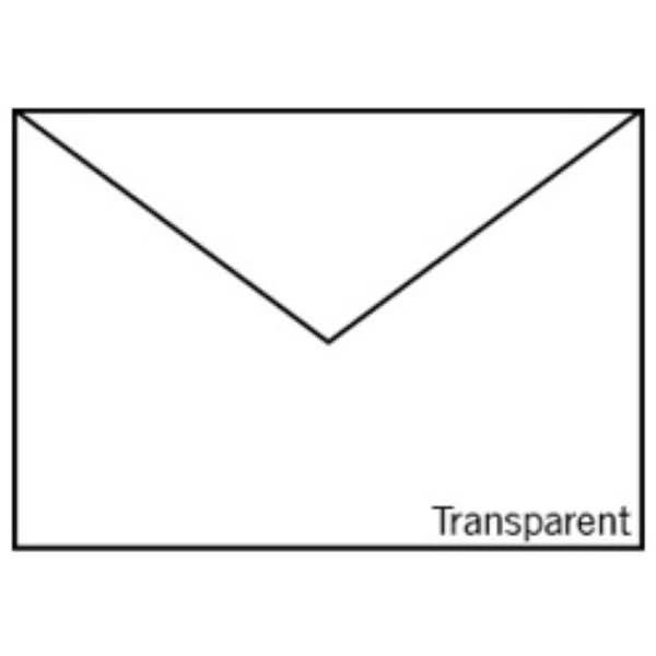 Briefumschlag C5 Nassklebung Transparent Hochweiß