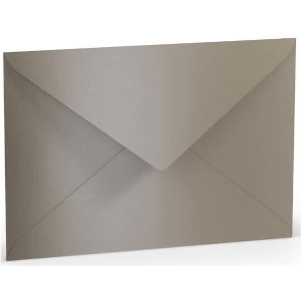 Briefumschlag C5 Nassklebung taupe metallic