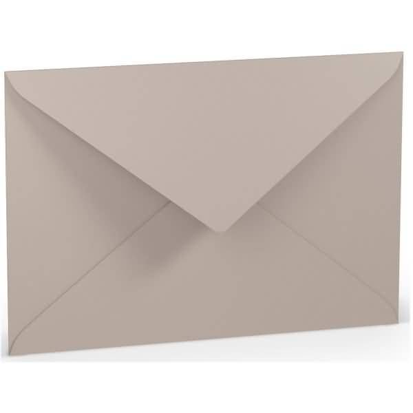 Briefumschlag C5 Nassklebung Seidenfutter Taupe