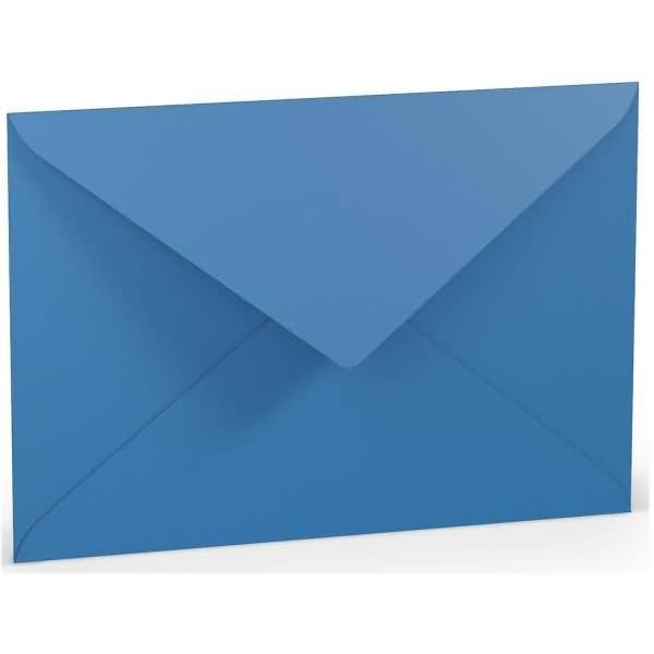 Briefumschläge C5 Seidenfutter Nassklebung VE=5 Stück Stahlblau
