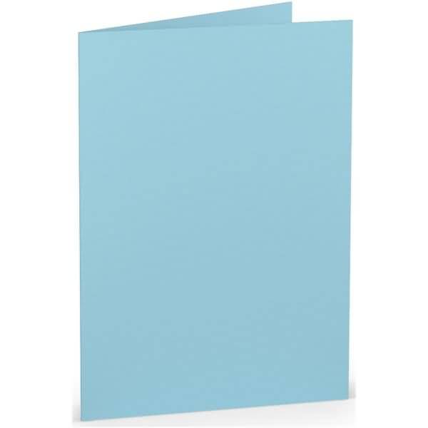 Doppelkarte B6 hoch Aqua