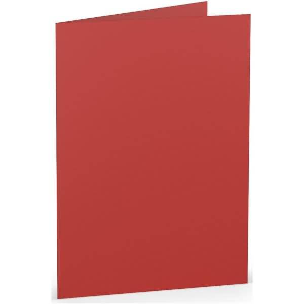 Doppelkarte B6 hoch Tomate