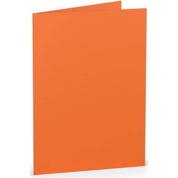 Doppelkarte B6 hoch Orange