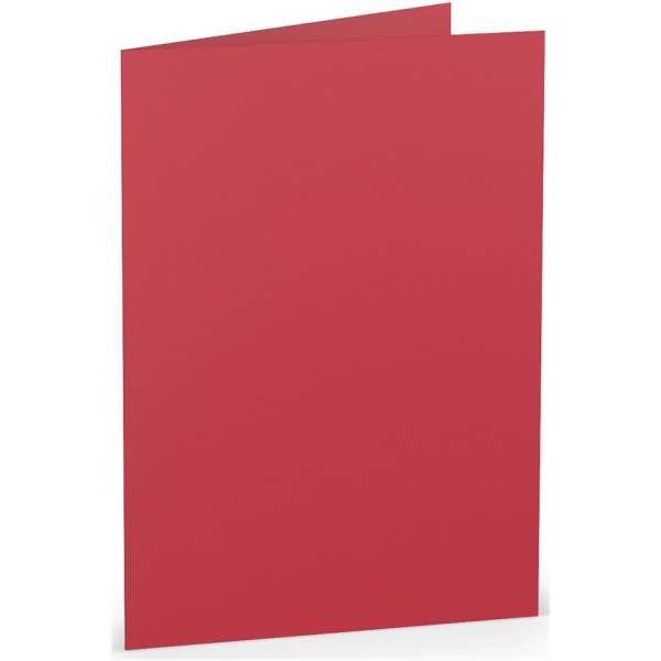 Doppelkarte B6 hoch Rot