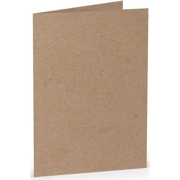 Doppelkarte B6 hoch Kraft