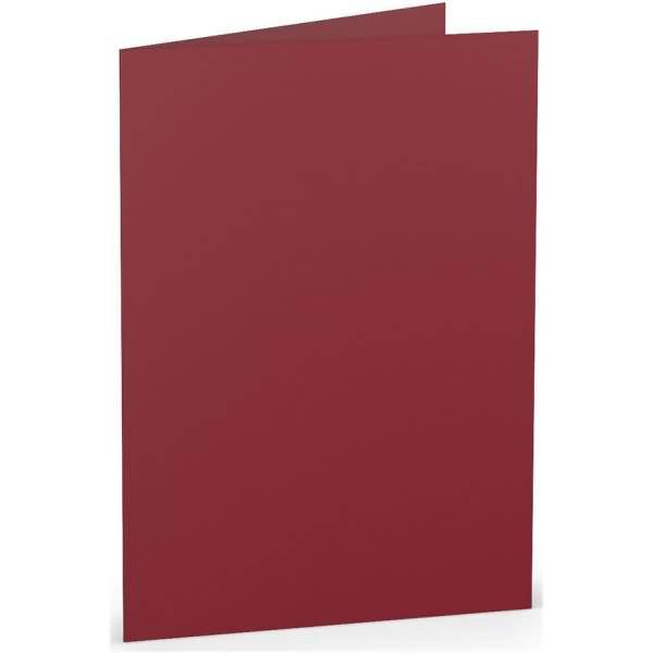 Doppelkarte B6 hoch Rosso