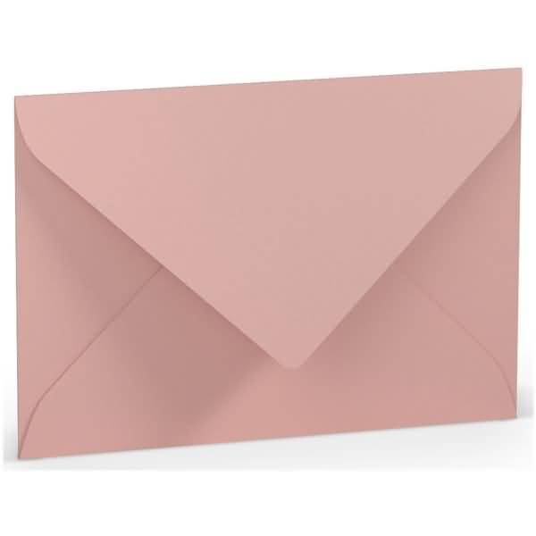 Briefumschläge B6 Seidenfutter Nassklebung VE=5 Stück Rose