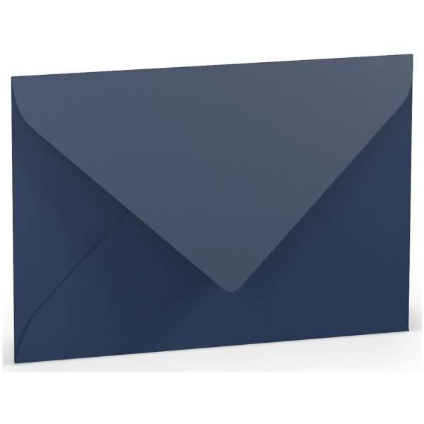 Briefumschlag B6 Nassklebung Seidenfutter Jeans